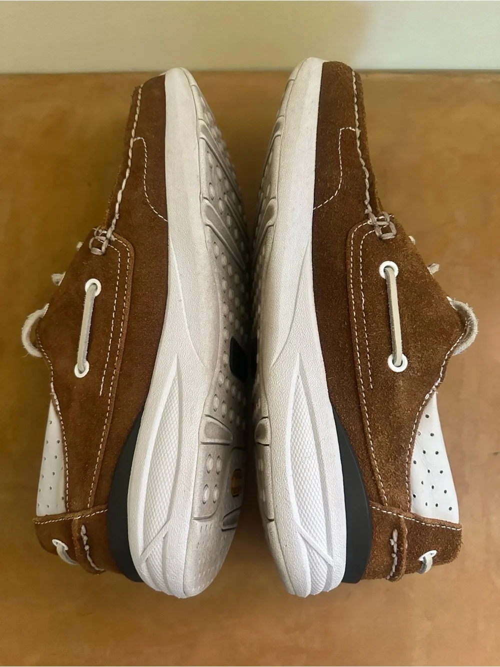 Visvim Hockney Folk Suede Boat Shoes in Light Brown, Size 12, Great Condition!